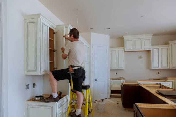 Kitchen island installation in Lutz by JMT Kitchen Cabinet